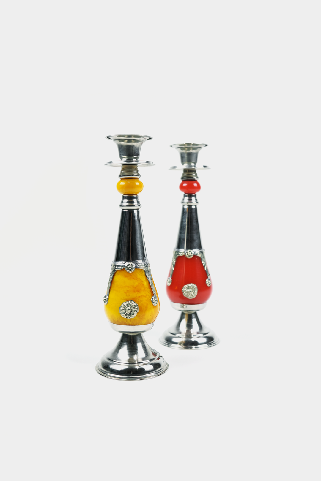 Aladain – Moroccan Copper & Pewter Candle Holders