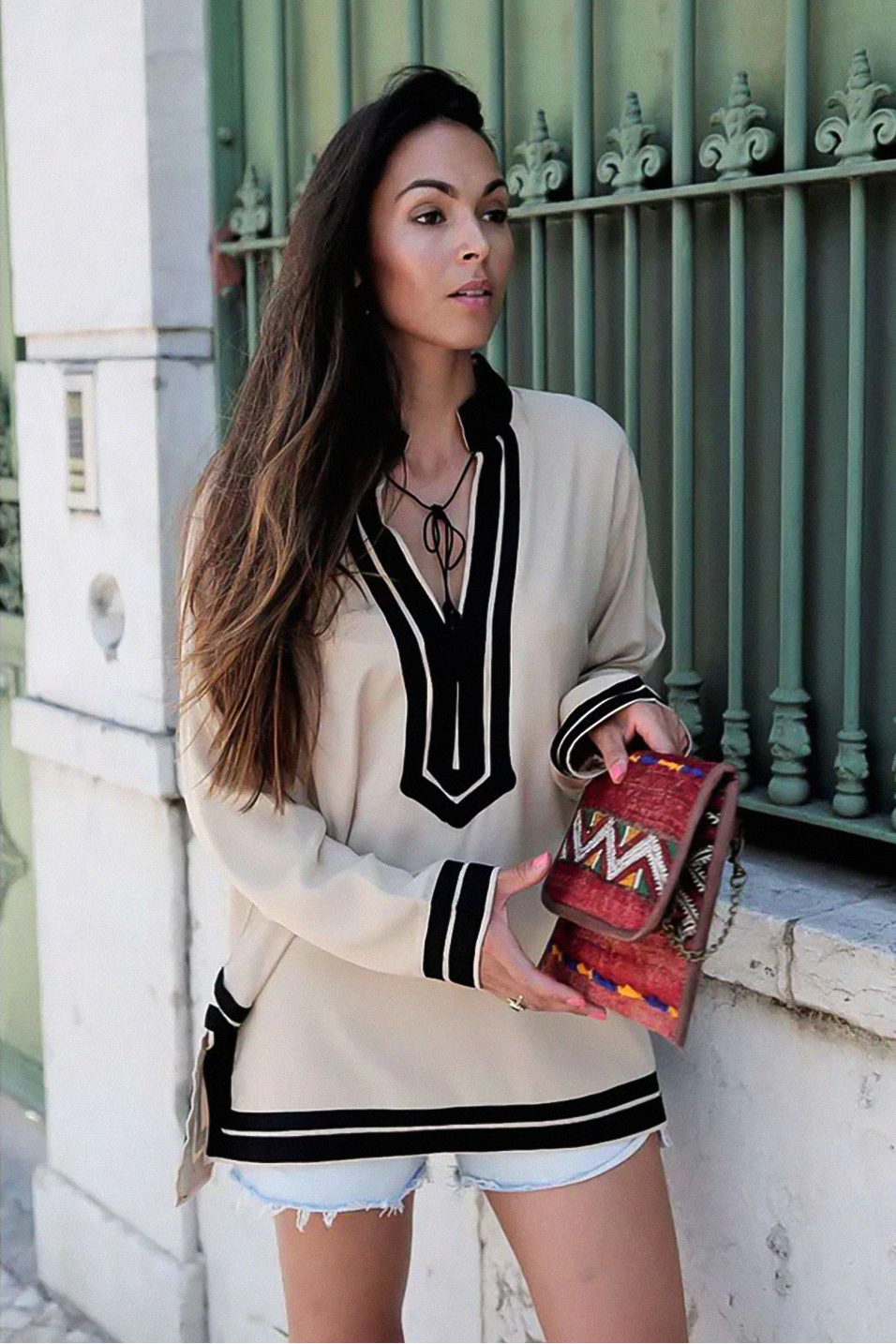 Dalia – Tunique en coton marocaine