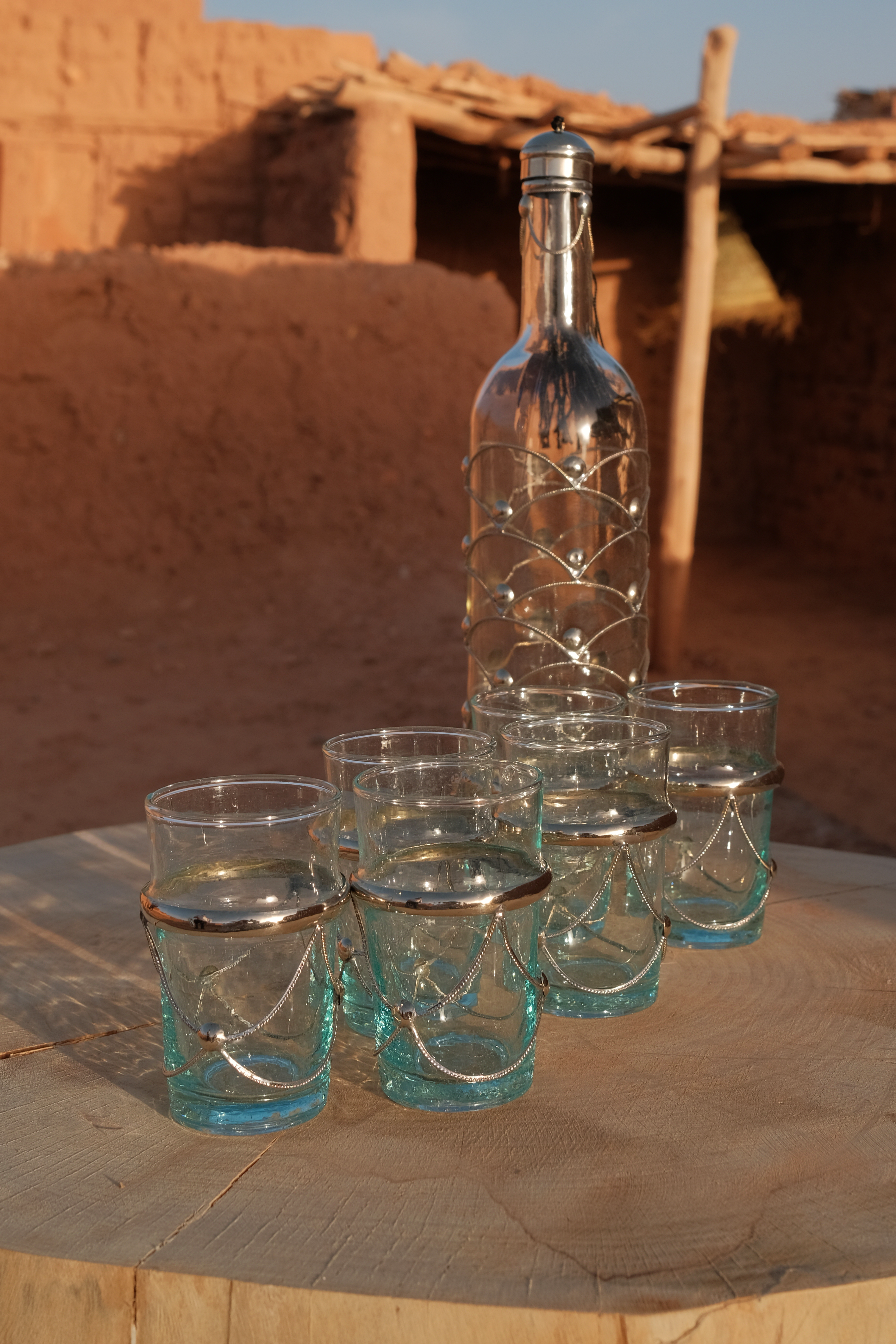 Aladin – Set of 6 Glasses with Silver Touch