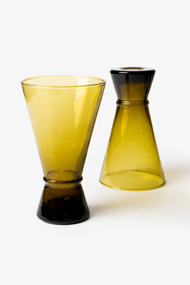 Yasmine Set – 6 Glasses Amber Flow