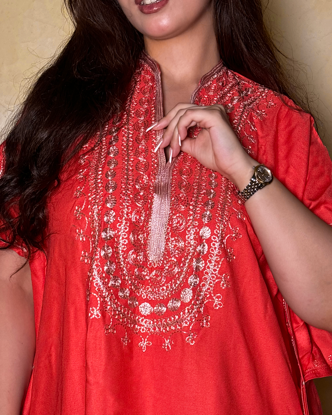Gandoura – Robe Kaftan Oversize Brodée Berbère