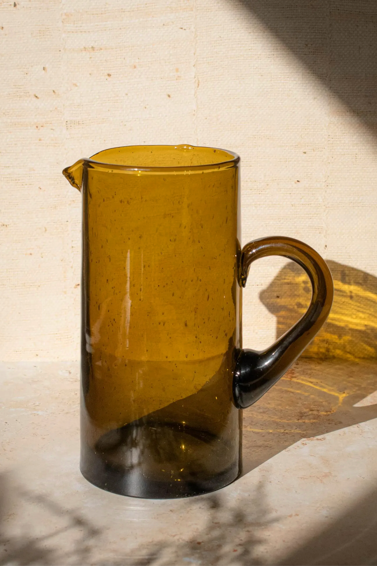 Moroccan Beldi Glass Water Jug