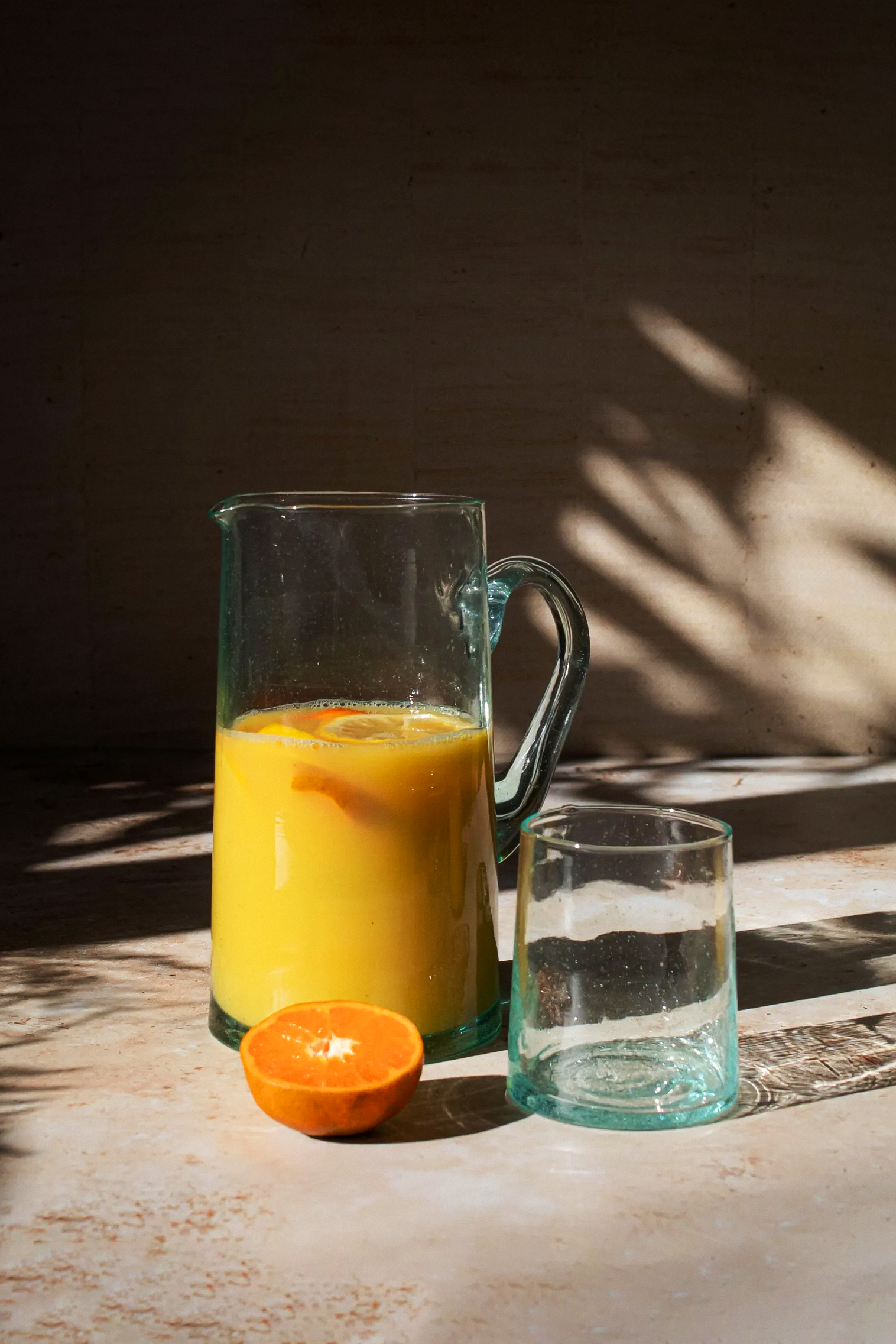 Set of 6 Moroccan Beldi Clear Tumbler Glass