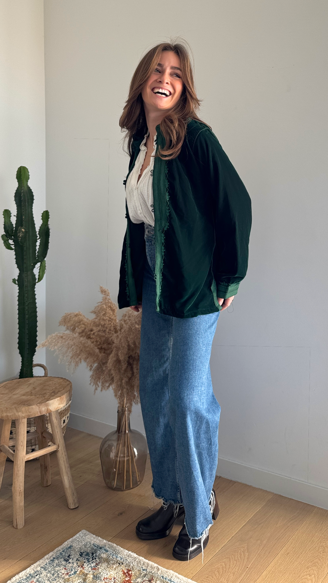 Green Velvet – Luxury Bohemian Jacket