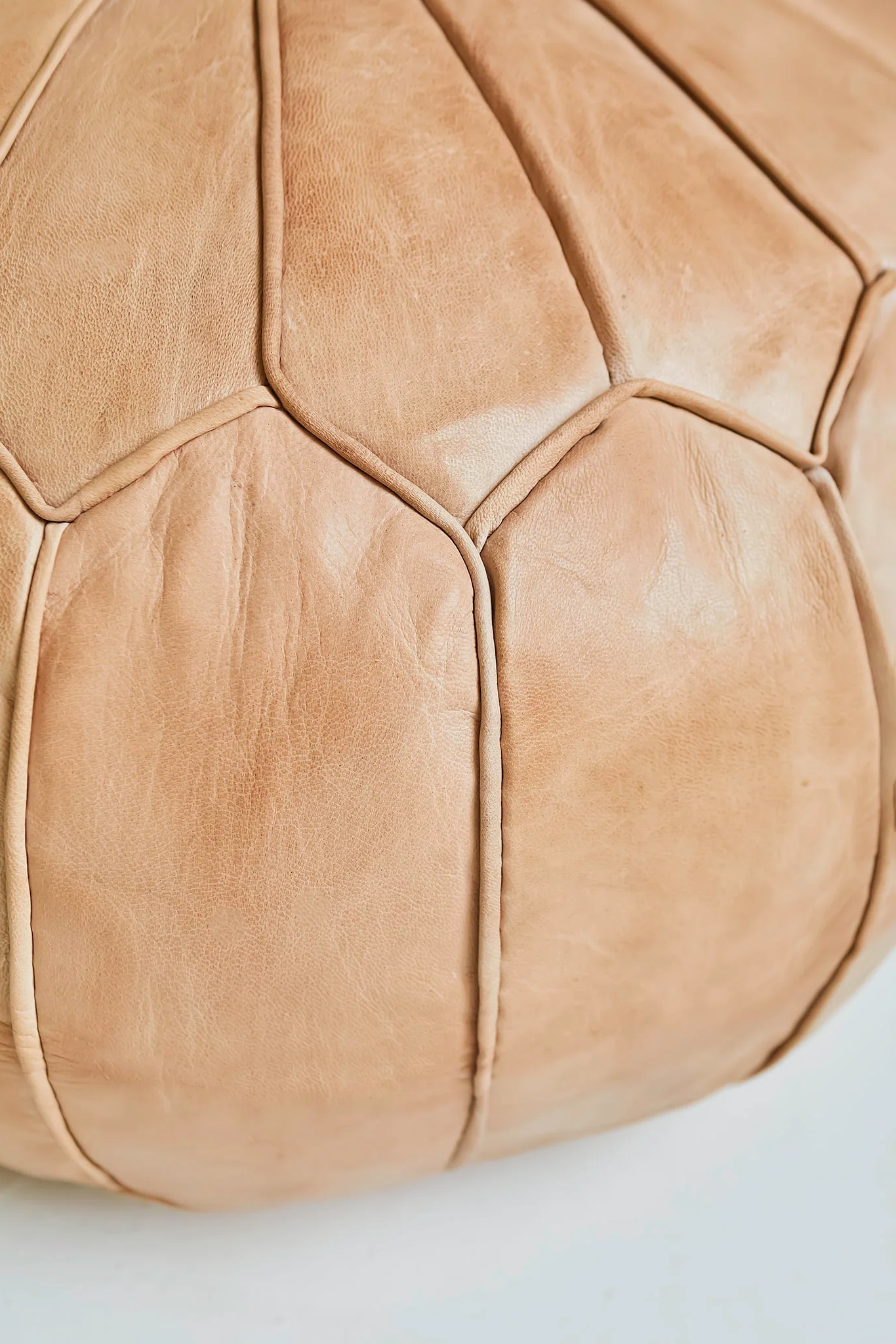 Moroccan Deluxe Leather Pouf
