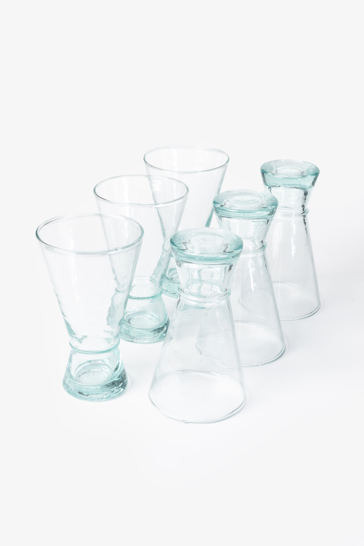 Yasmine Set – 6 Glasses Clear Essence