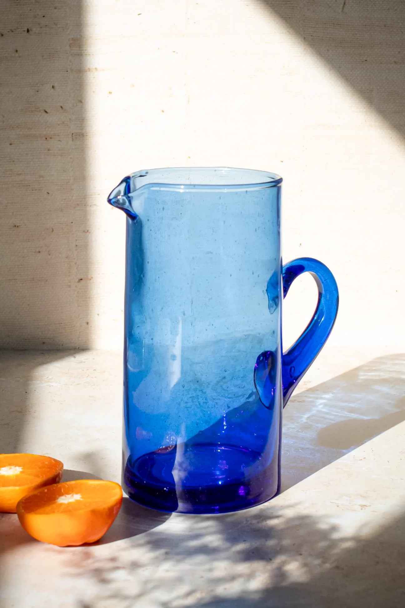 Beldi Carafe – Hand-Blown Minimalist Glass