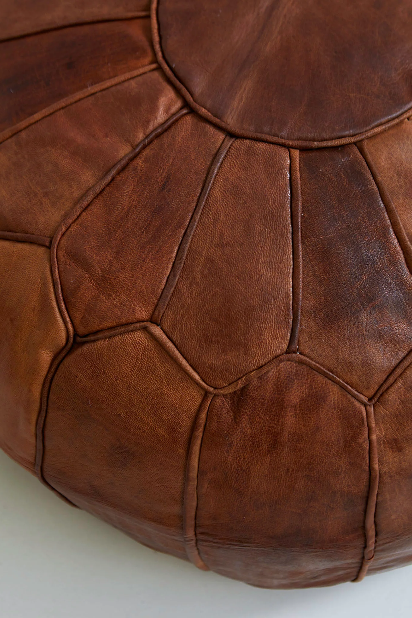 Moroccan Deluxe Leather Pouf