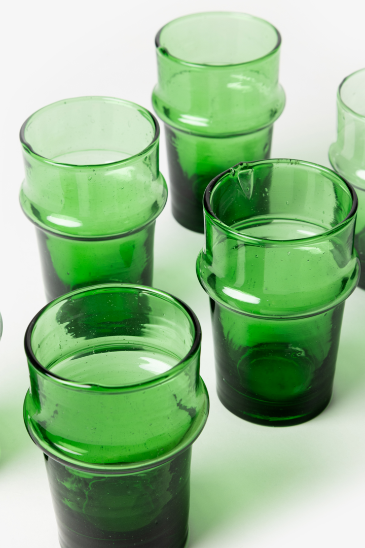 Beldi Set – 6 Glasses Green Heritage
