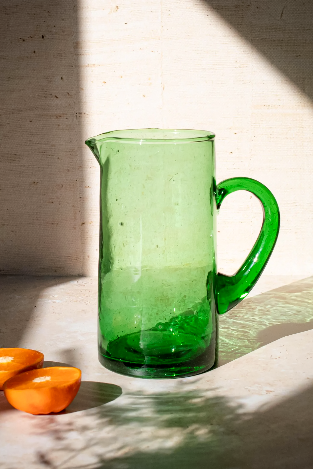 Beldi Carafe – Hand-Blown Minimalist Glass