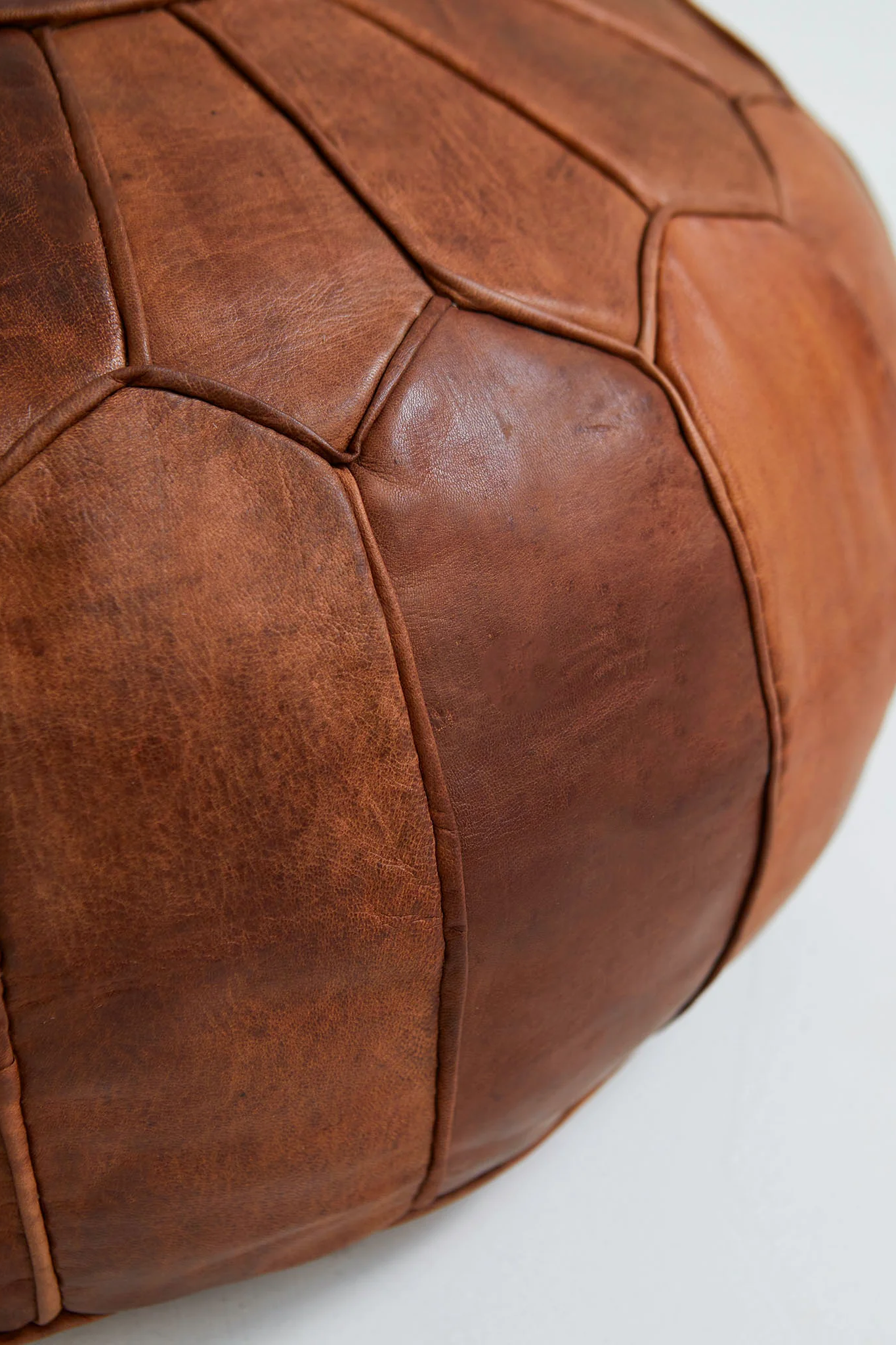 Moroccan Deluxe Leather Pouf