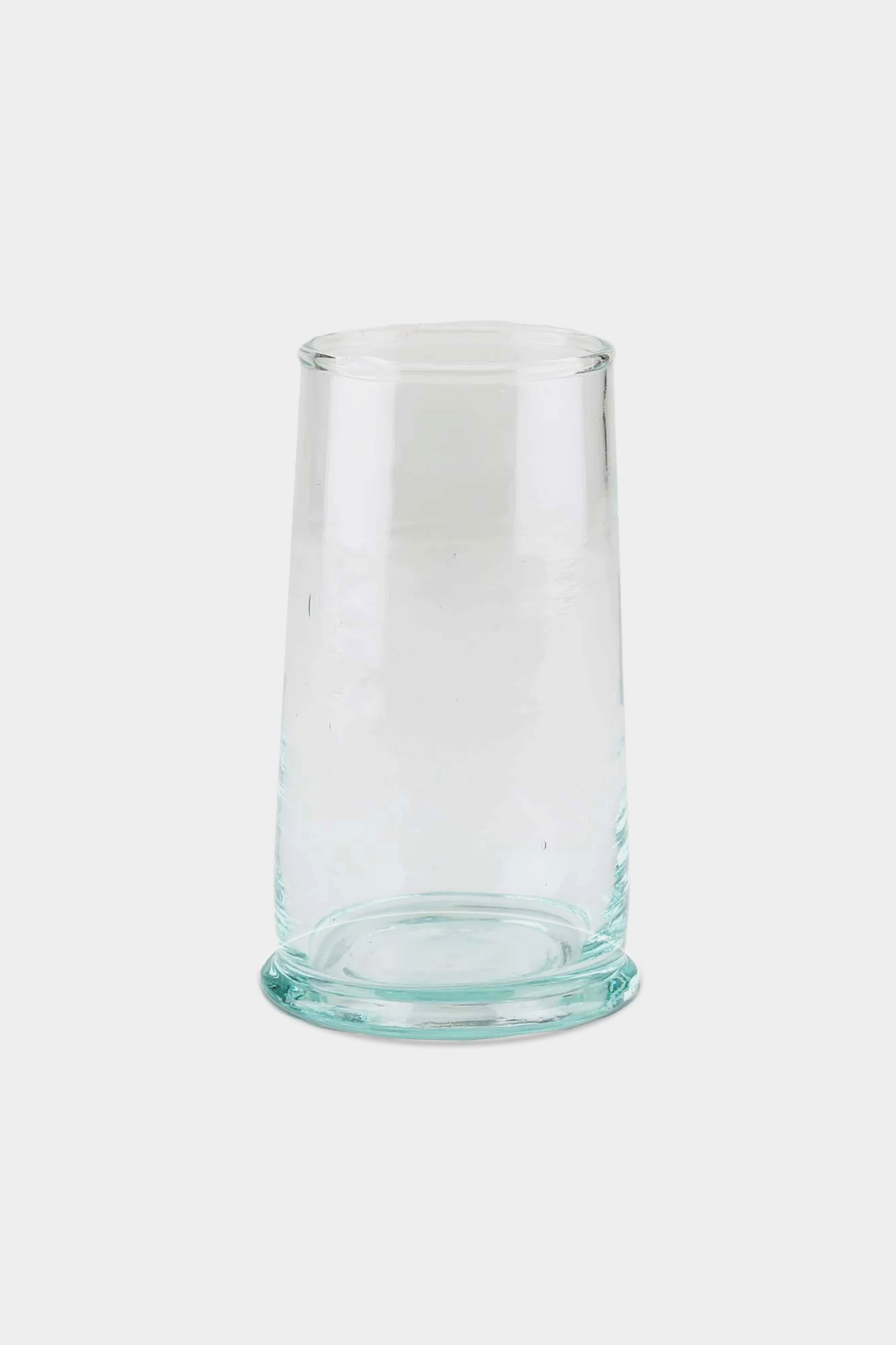 Set of 6 Moroccan Clear Tumbler Glass with foot