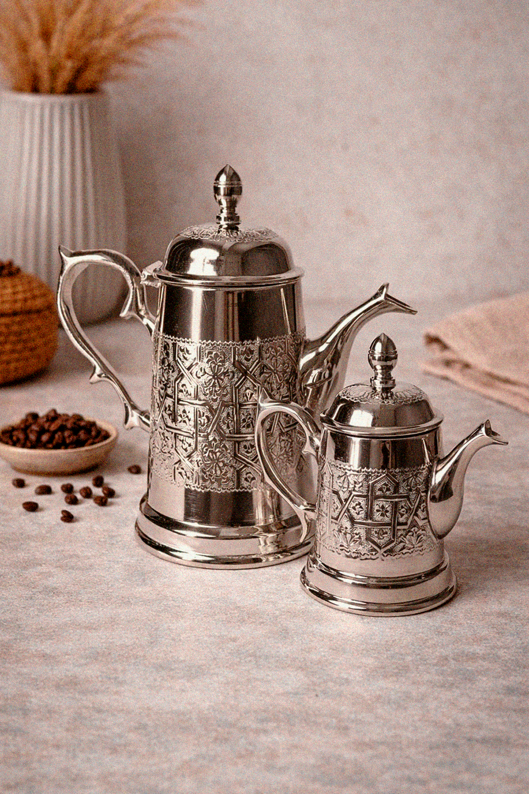 Rafi – Moroccan Coffee Pot with Traditional Engravings