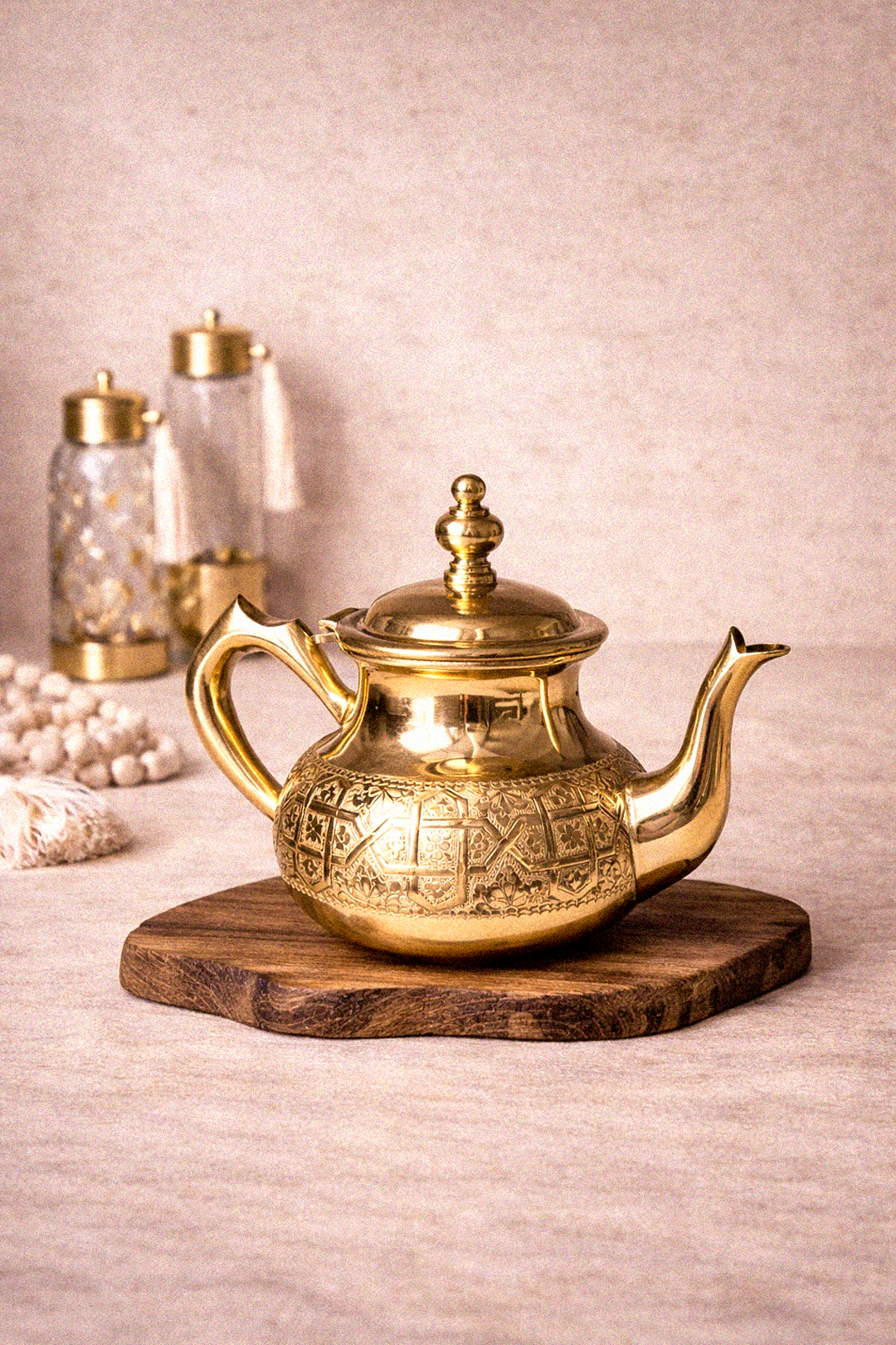 Kaïs – Moroccan Teapot with Traditional Engravings