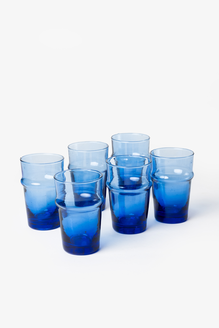 Beldi Set – 6 Glasses Royal Blue