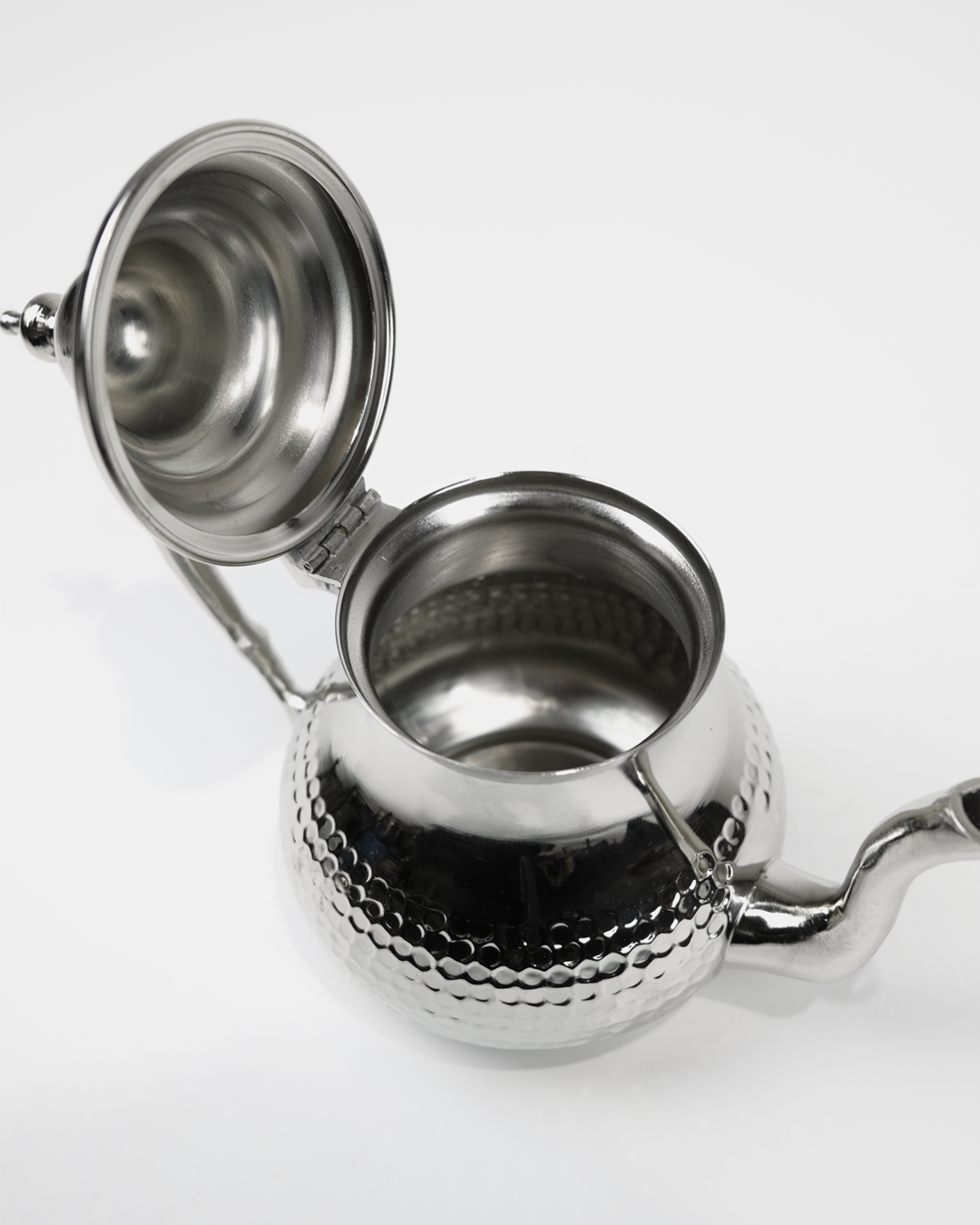Moroccan Beldi Chasing Teapots in Silver