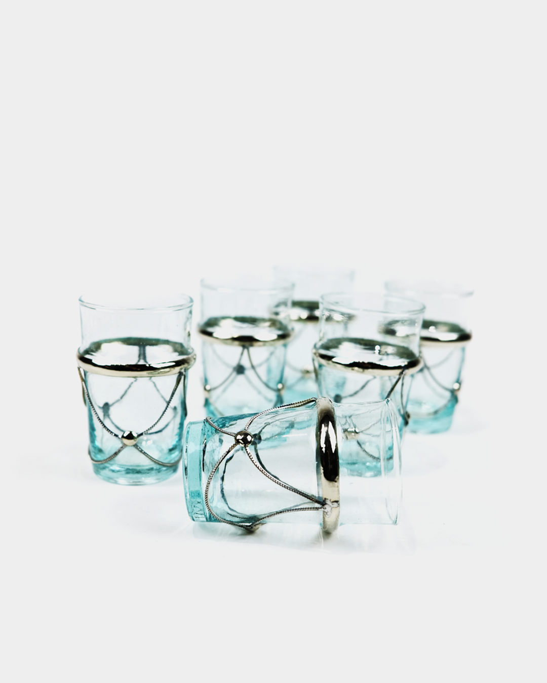 Set de 6 Verres à Thé Beldi avec Décoration Chic