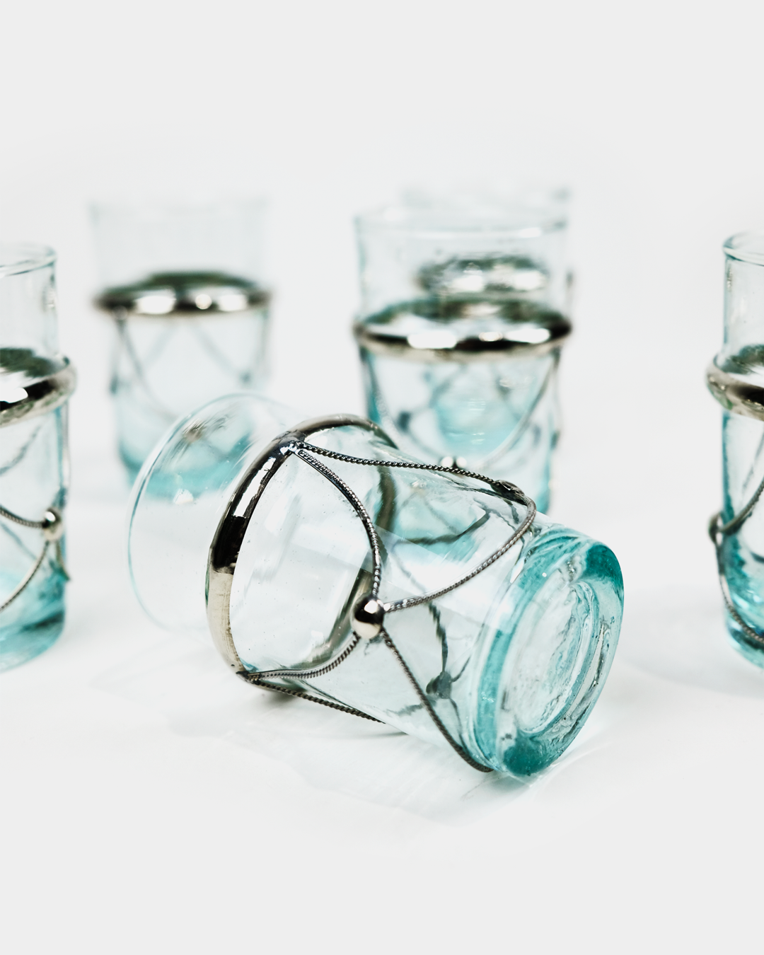 Set de 6 Verres à Thé Beldi avec Décoration Chic