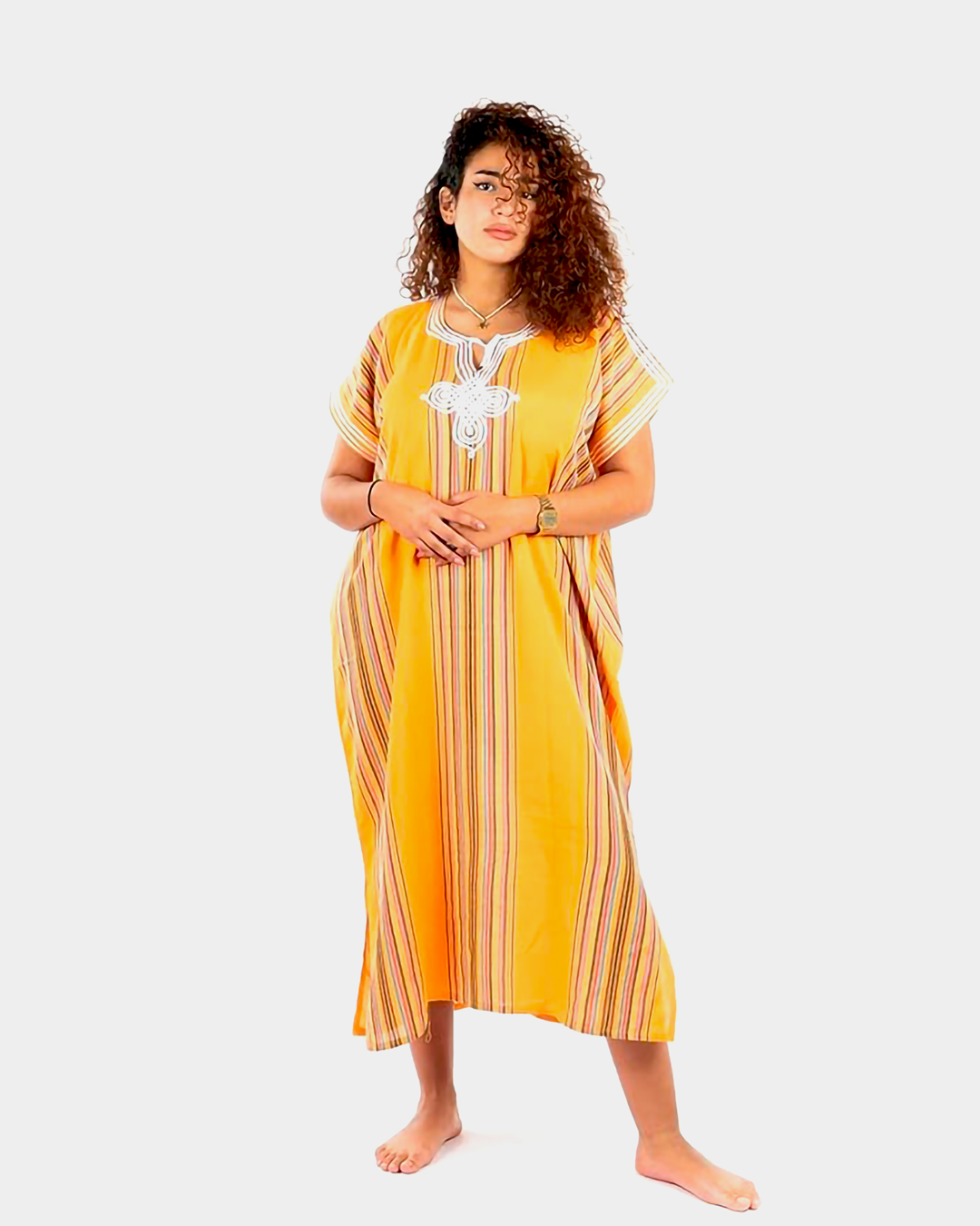 Gandoura – Casual Summer Dress with Striped Design