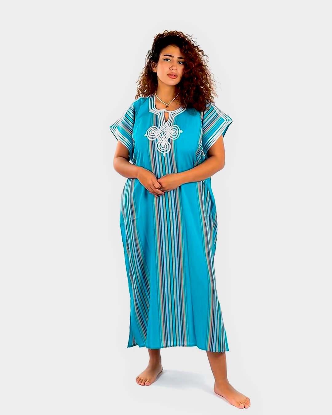 Gandoura – Casual Summer Dress with Striped Design