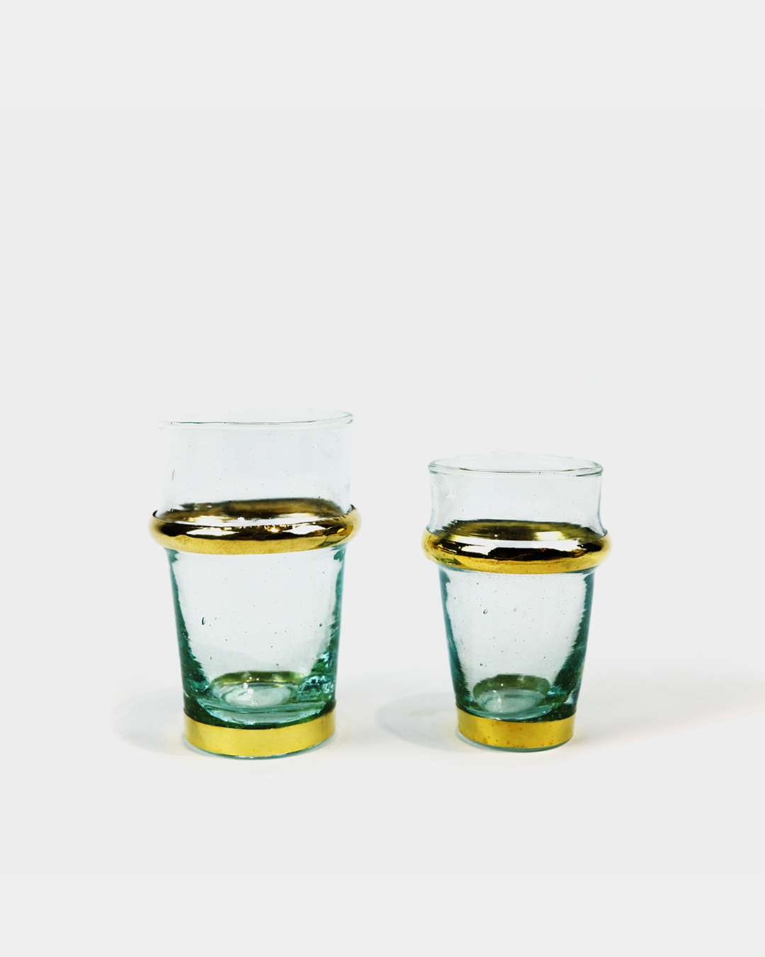 Set 6 Verres à Thé Marocains avec Finitions Dorées