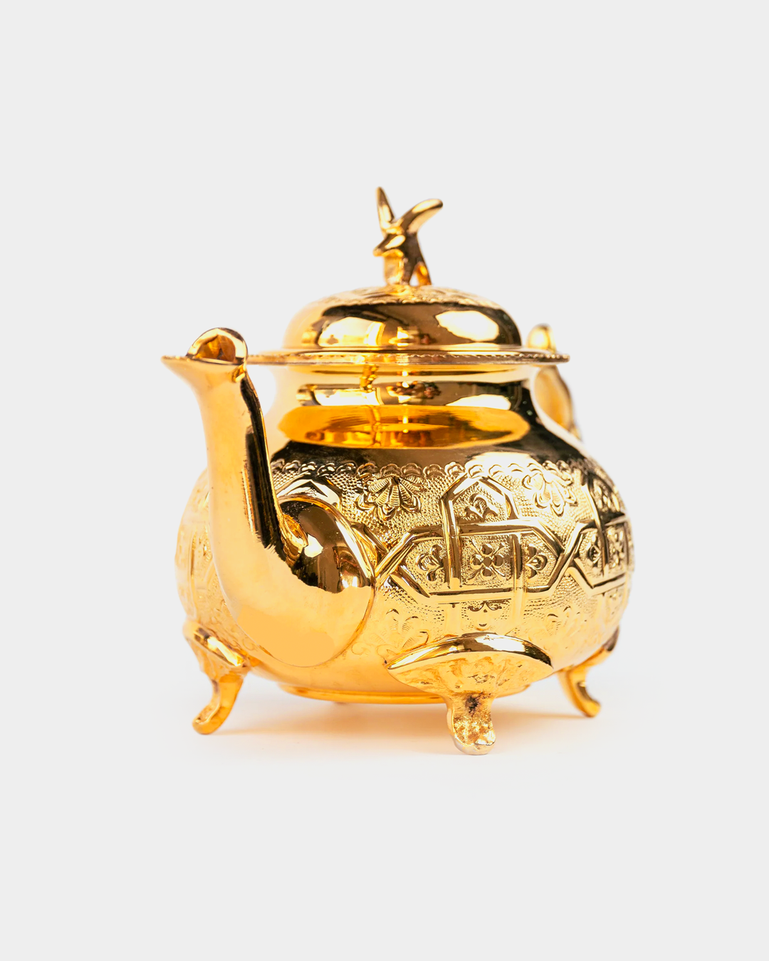 Moroccan Luxury Teapots in Gold with Legs