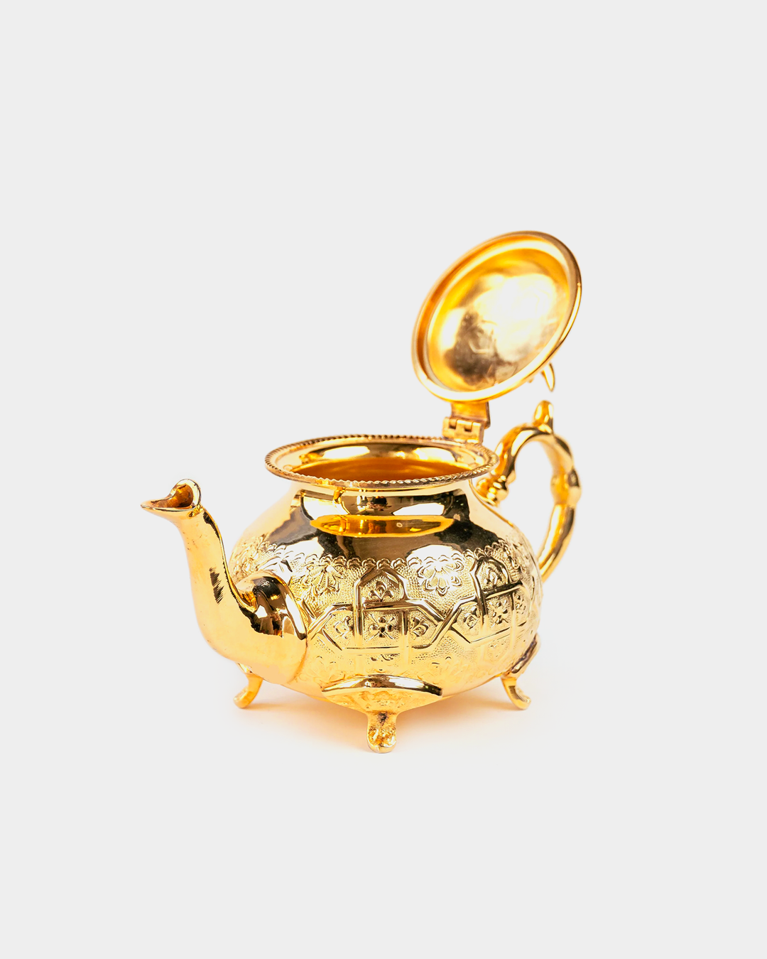 Moroccan Luxury Teapots in Gold with Legs