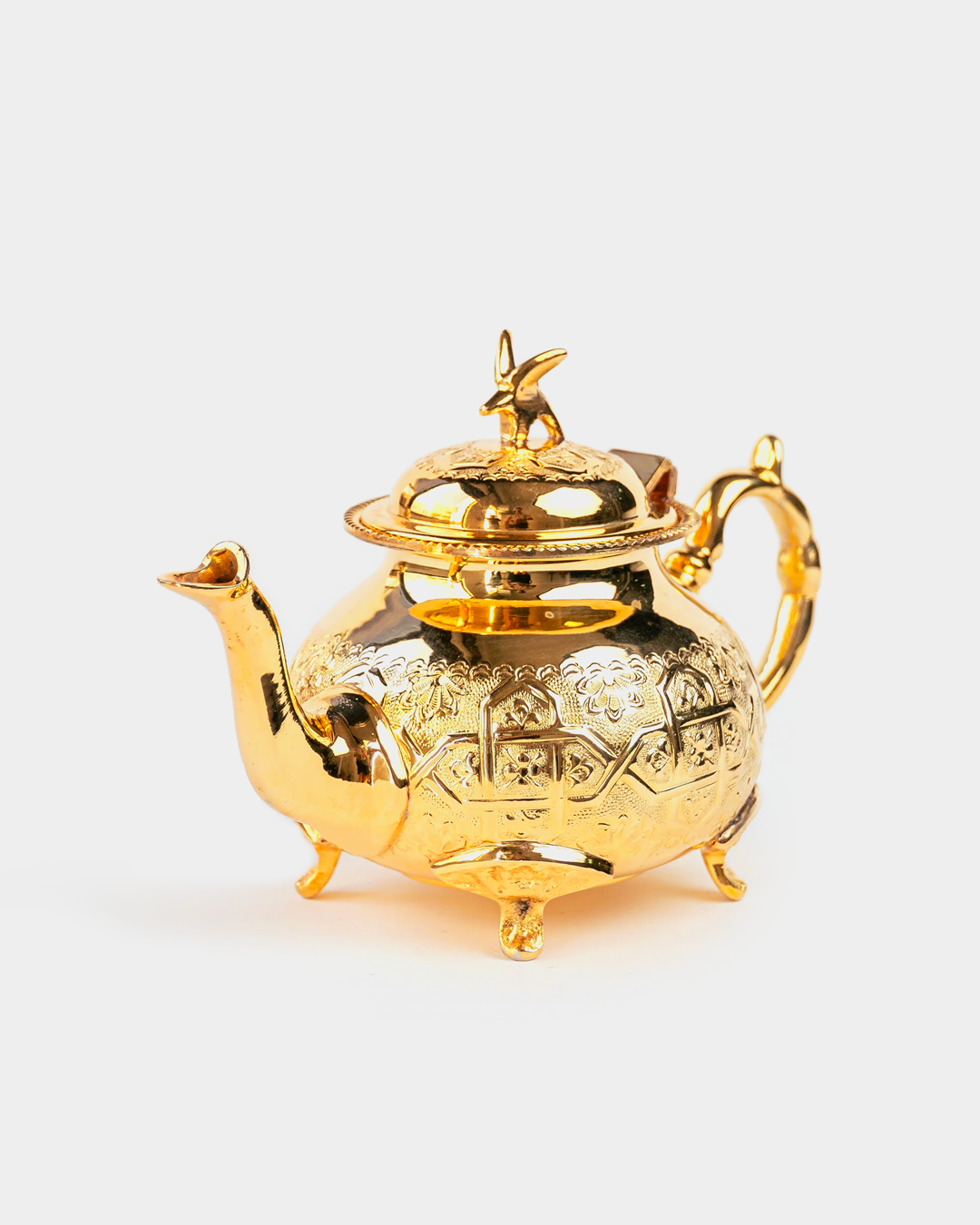 Moroccan Luxury Teapots in Gold with Legs