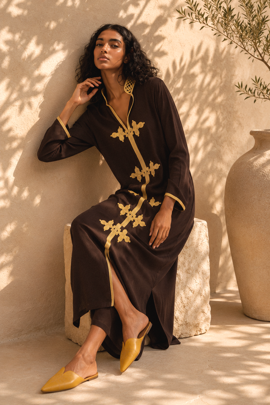 Nayla – Moroccan Cotton Kaftan