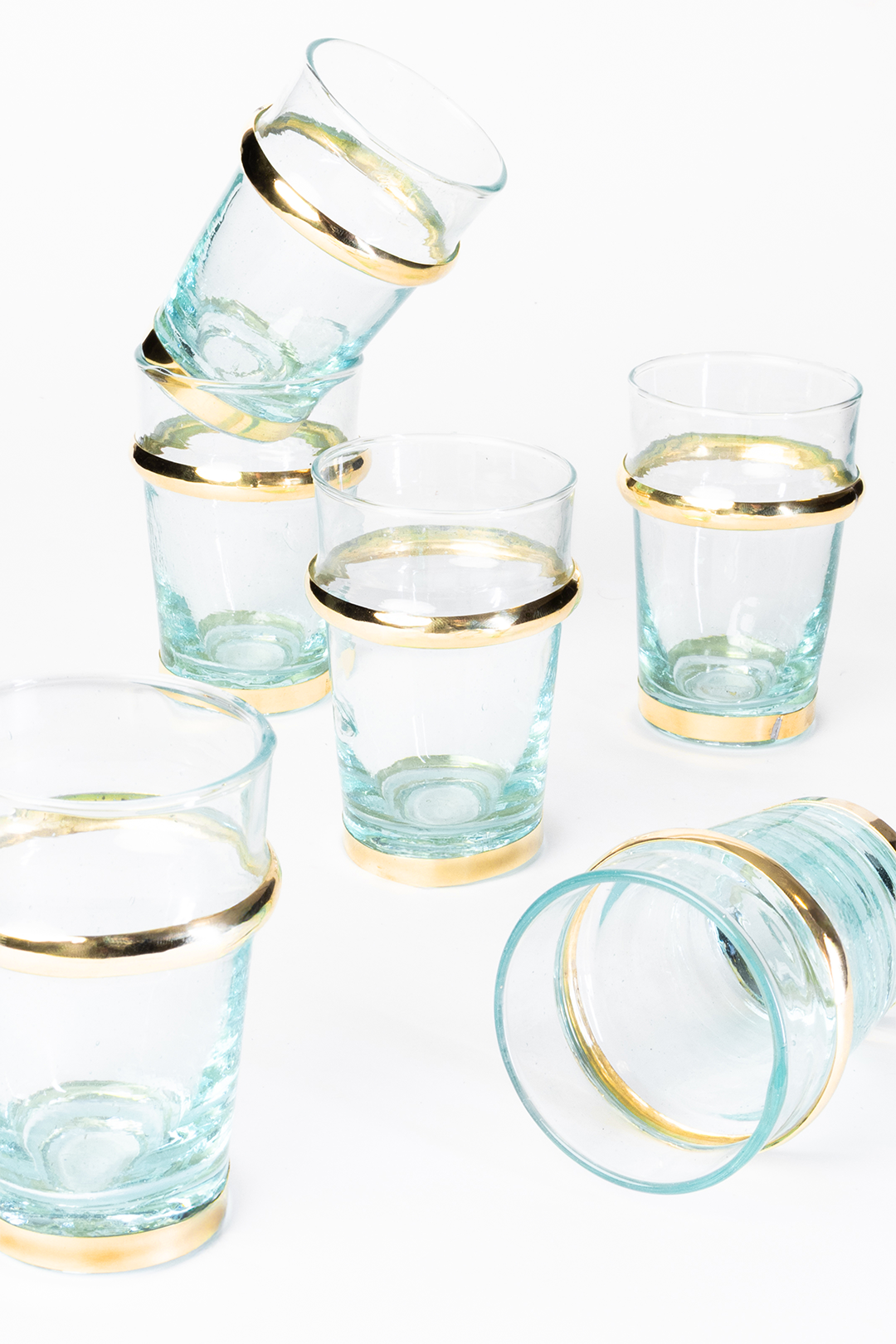 Beldi Deluxe Set – 6 Gold Glasses