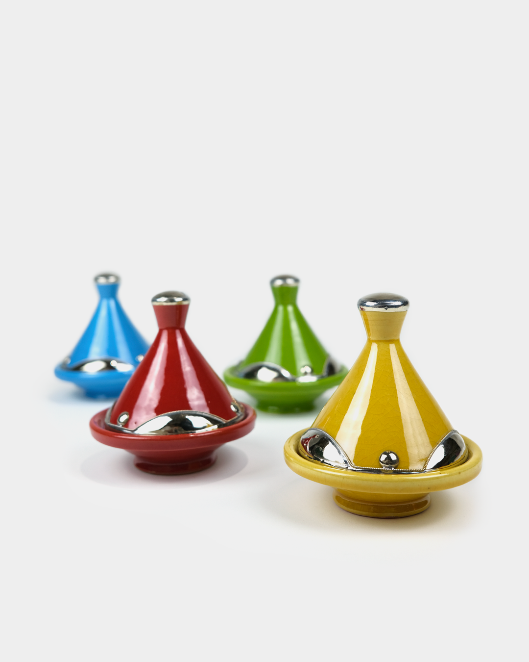 Chic Mini Serving Tagine With Metal Decoration