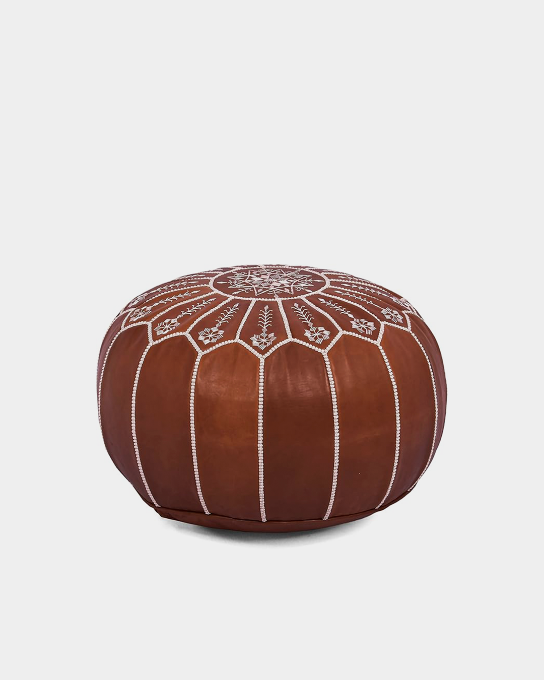 Pouf Ottoman Marocain en Cuir