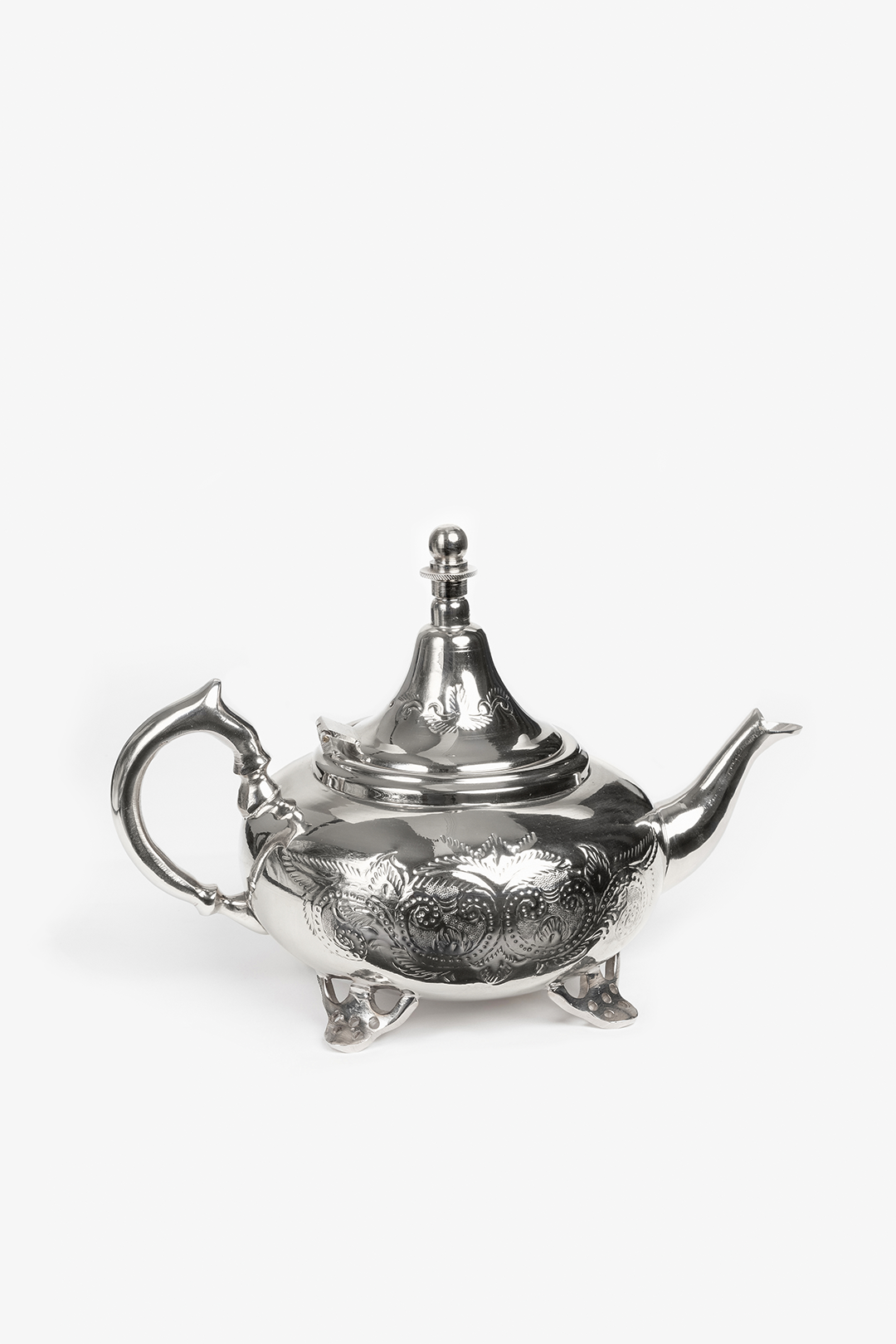 Aladdin – Moroccan Legs Teapot with Flowers Engravings
