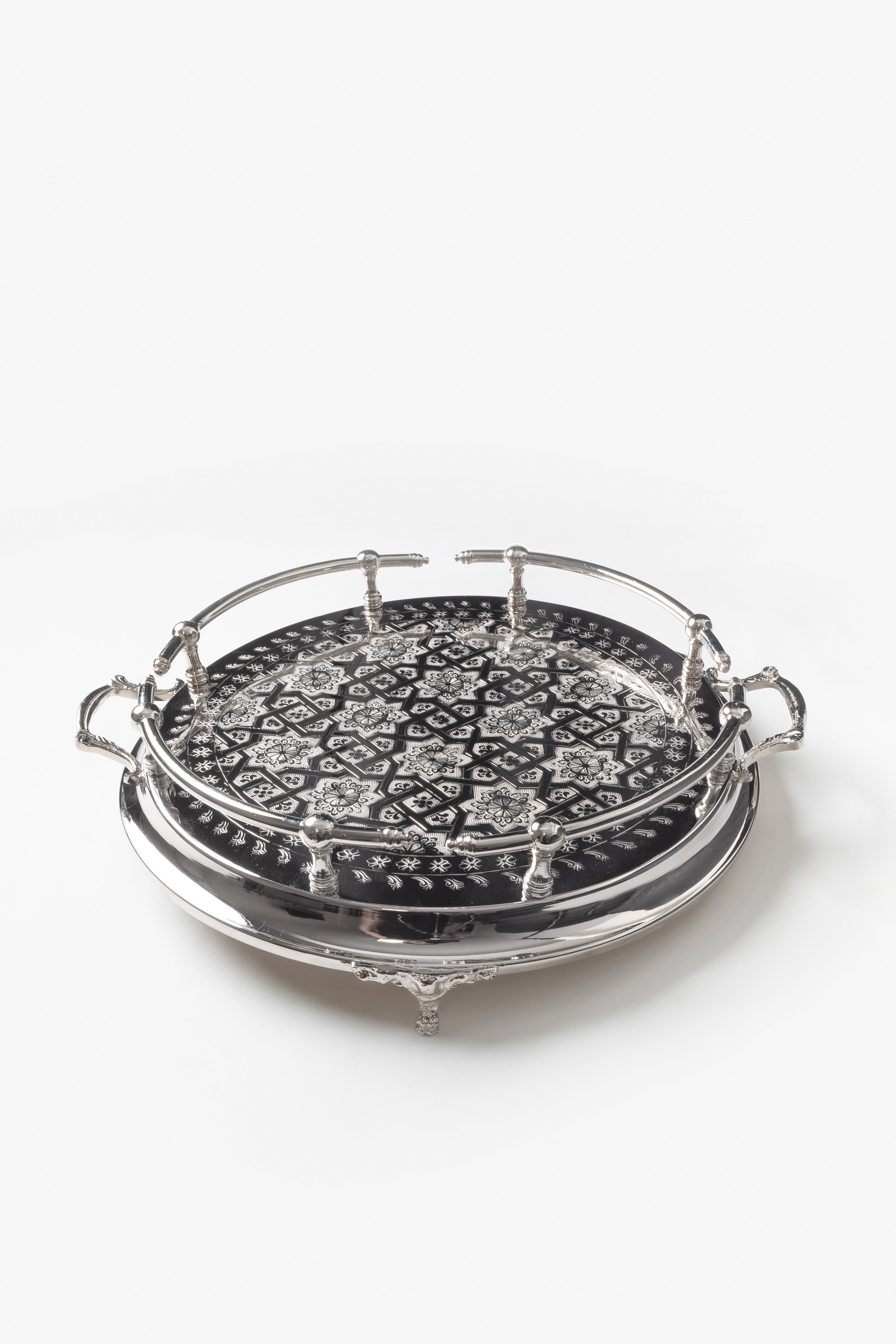 Sultana – Deluxe Moroccan Tray with Traditional Engravings