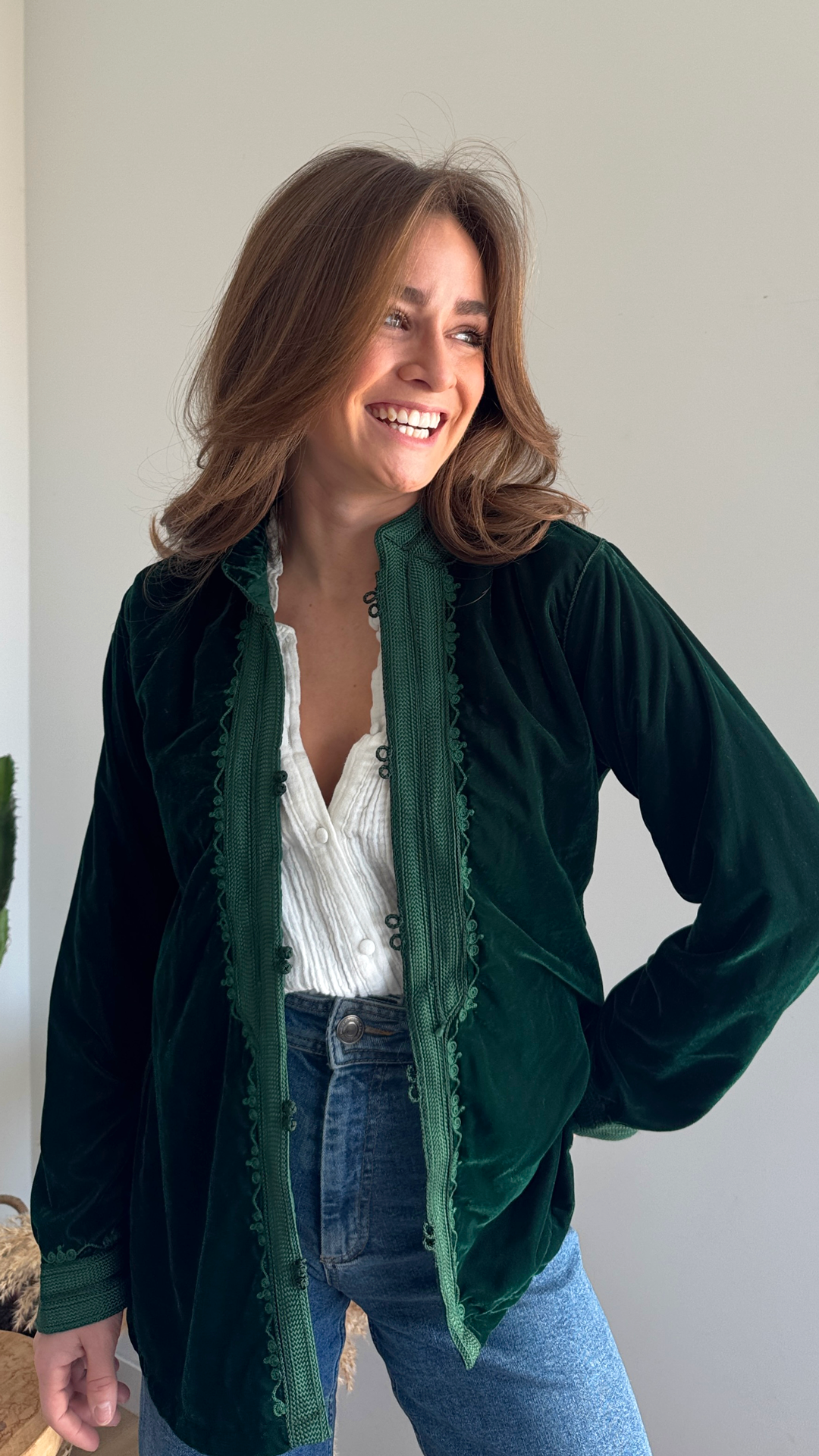 Green Velvet – Luxury Bohemian Jacket