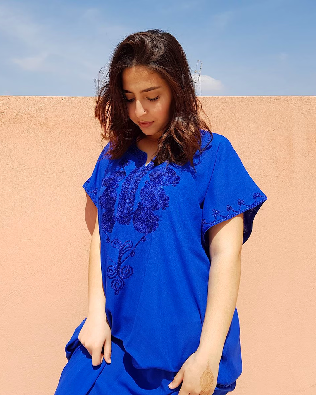 Gandoura Marrakchiya – Elegant Embroidered Kaftan Dress