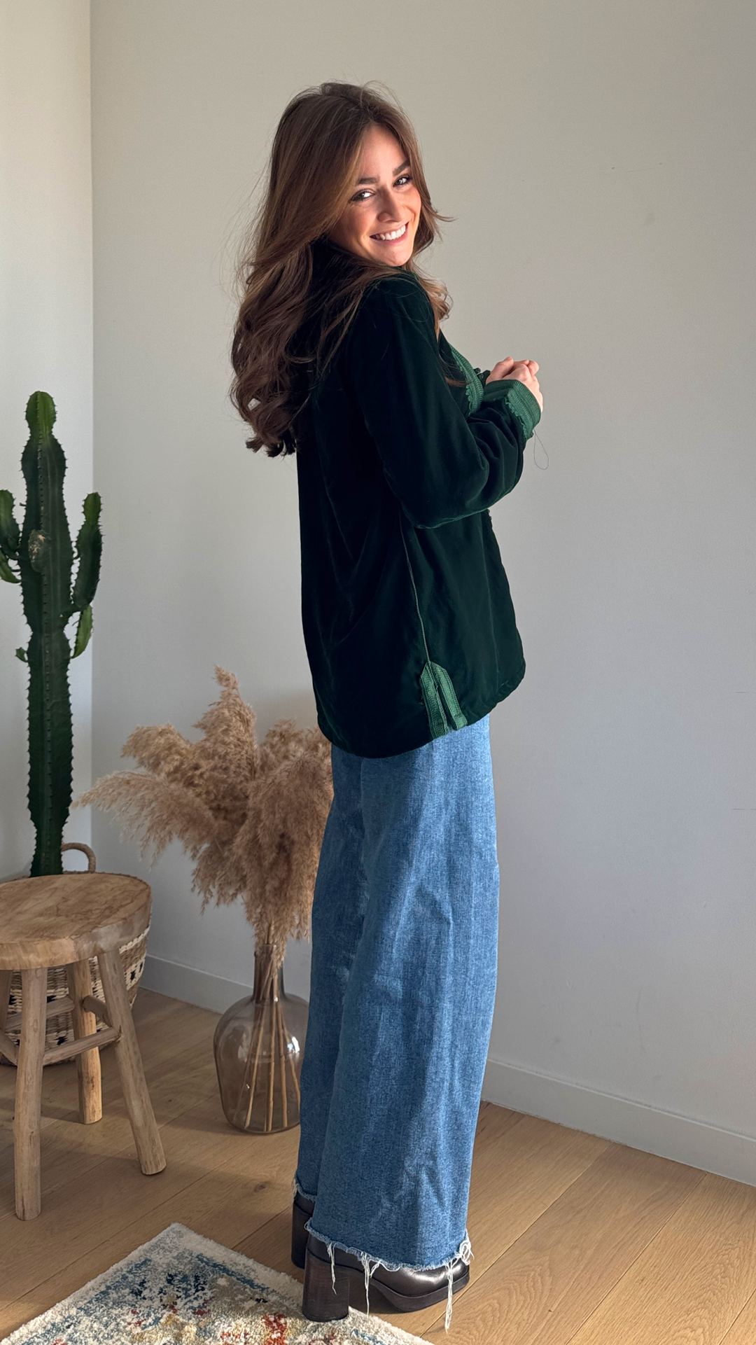 Green Velvet – Luxury Bohemian Jacket
