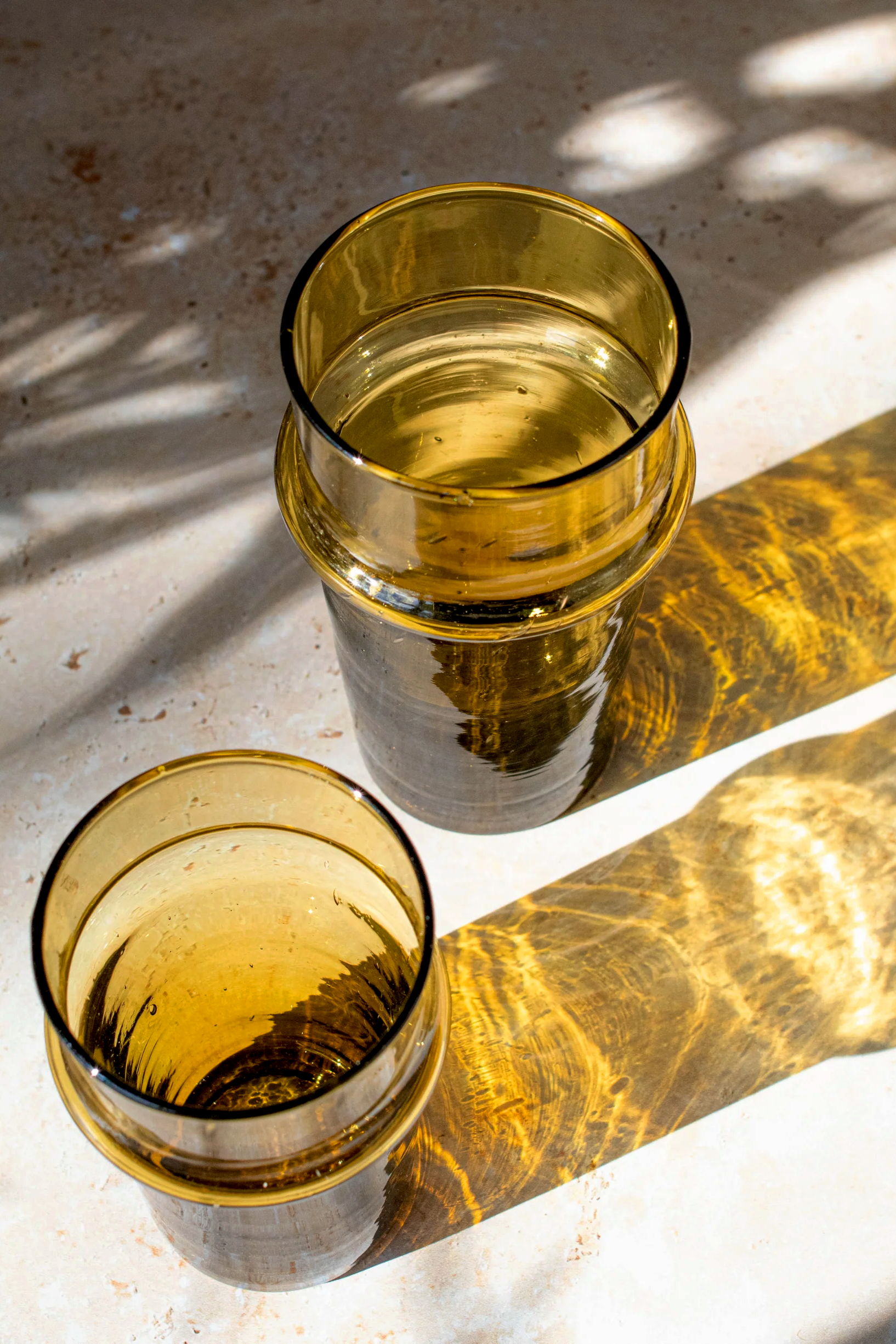 Beldi Set – 6 Glasses Amber Heritage