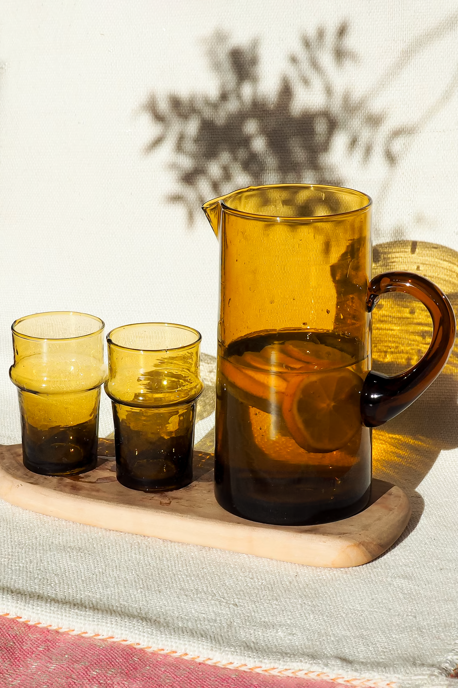 Beldi Set – 6 Glasses Amber Heritage