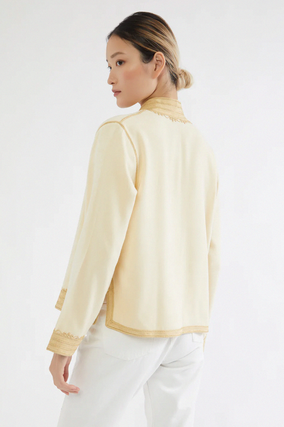 Cream Linen – Luxury Bohemian Jacket