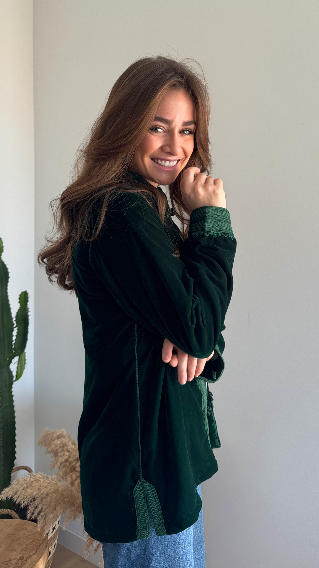 Green Velvet – Luxury Bohemian Jacket