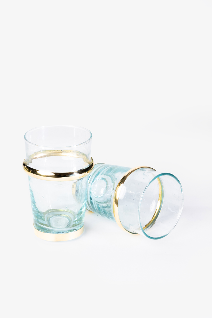 Beldi Deluxe Set – 6 Gold Glasses