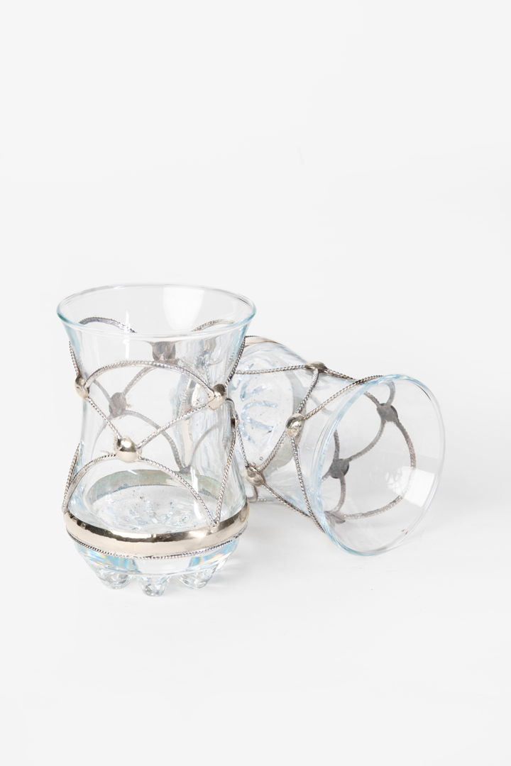 Mimouna Set – 6 Traditional Silver Glasses