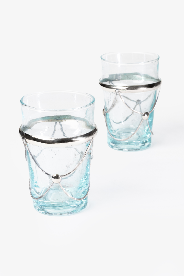 Aladin Set – 6 Glasses Silver Touch