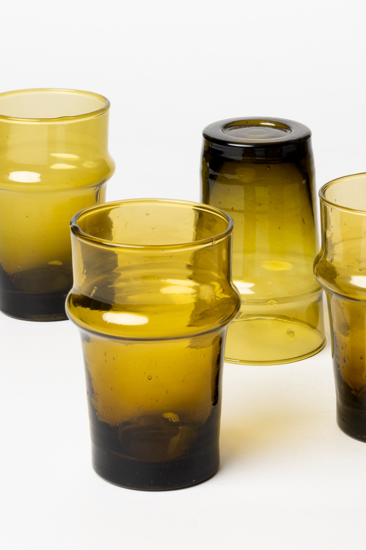 Beldi Set – 6 Glasses Amber Heritage