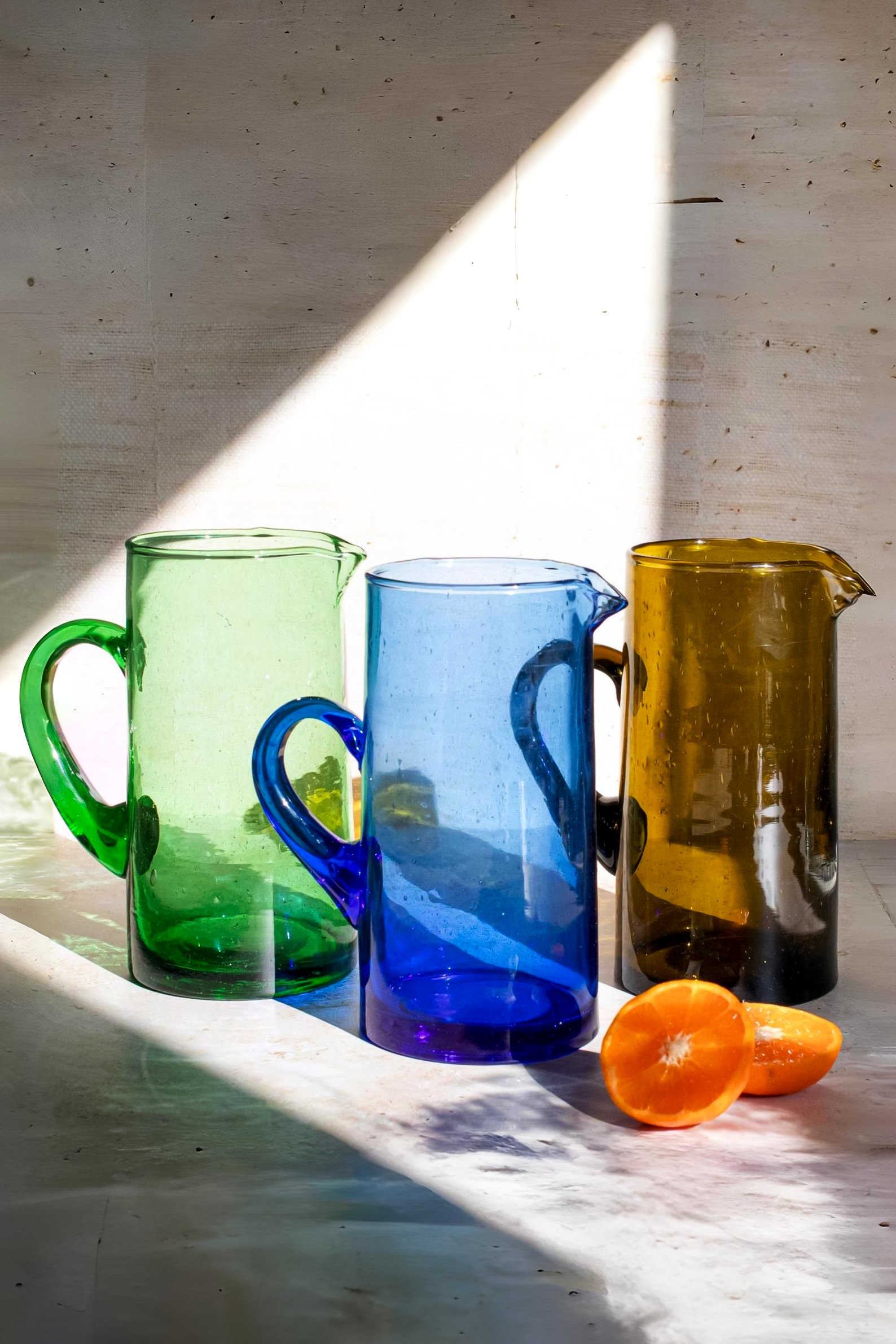 Beldi Carafe – Hand-Blown Minimalist Glass