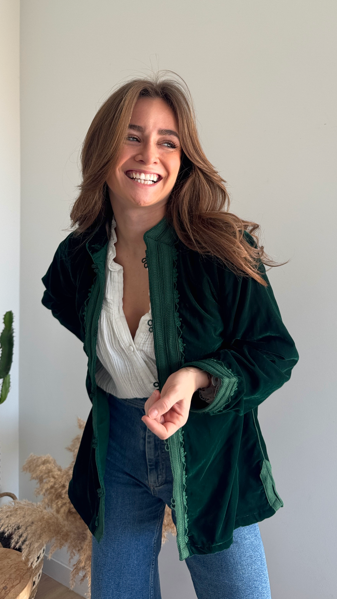 Green Velvet – Luxury Bohemian Jacket