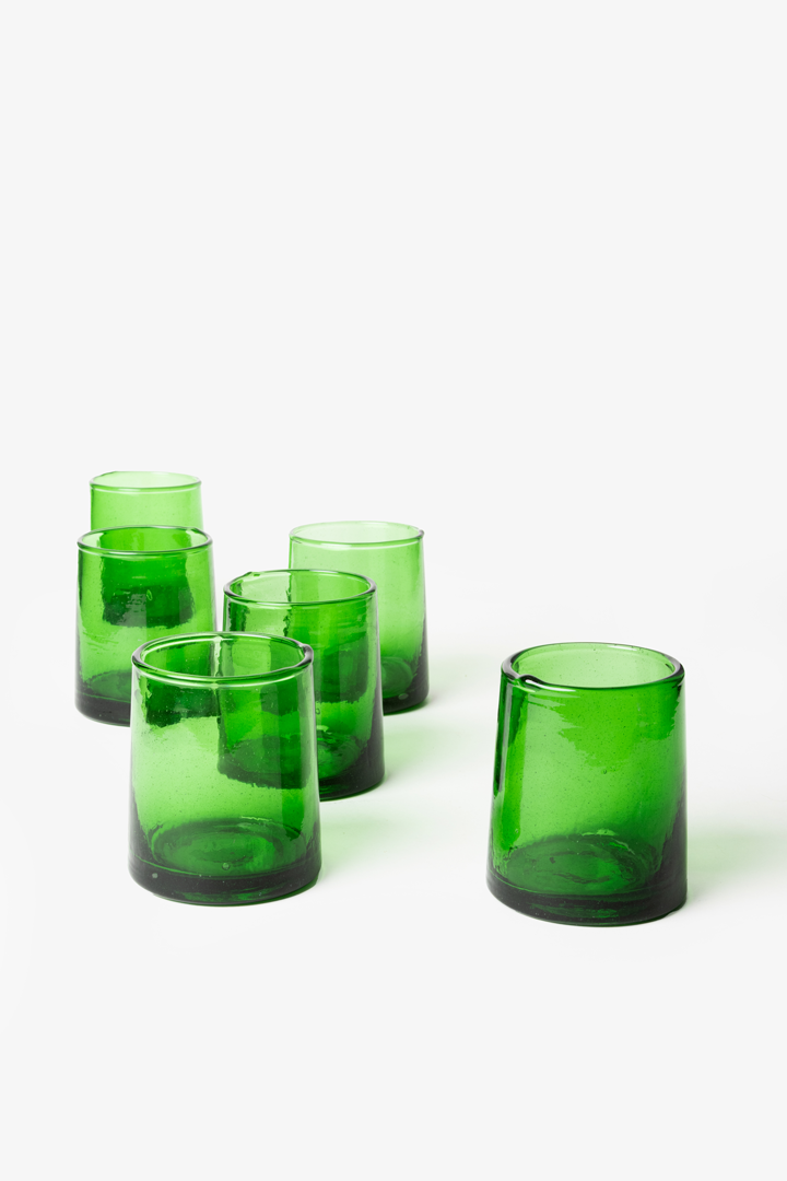 Talia Set – 6 Glasses Green Oasis