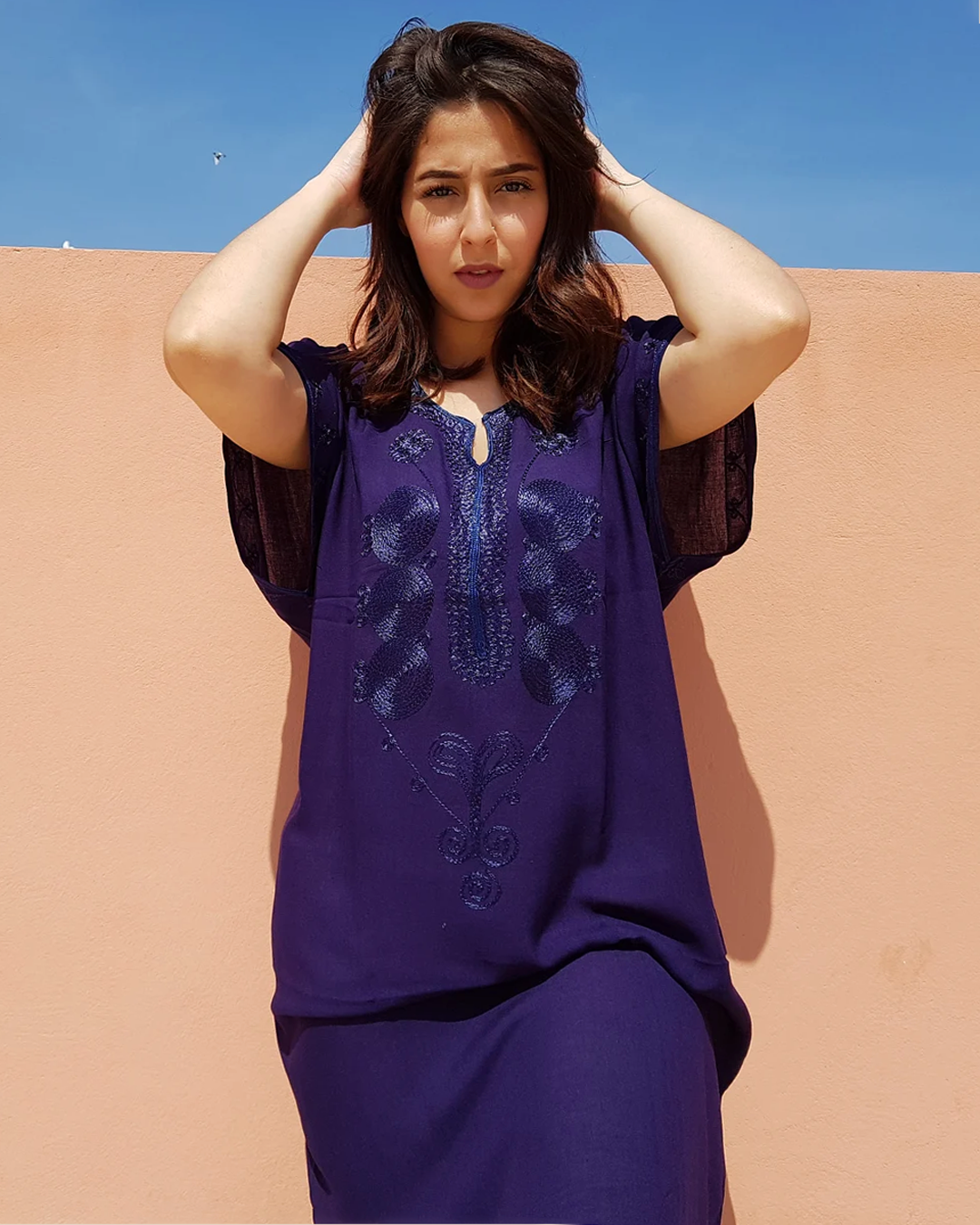 Gandoura Marrakchiya – Robe Caftan Élégante Brodée