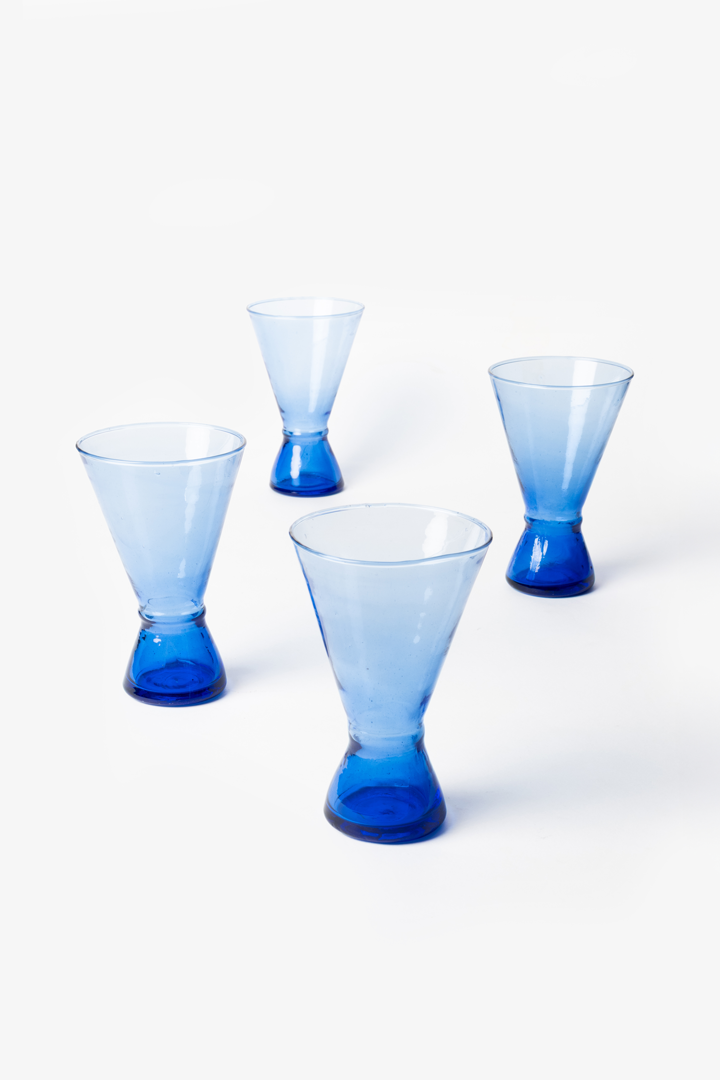 Yasmine Set – 6 Glasses Royal Blue